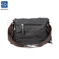 Fashionable high quality canvas unisex messenger bag men shoulder